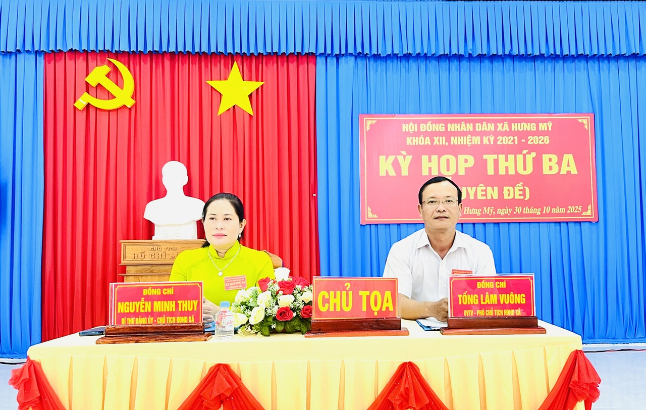 Hội đồng nhân dân xã Hưng Mỹ tổ chức thành công Kỳ họp thứ Ba (Kỳ họp Chuyên đề)