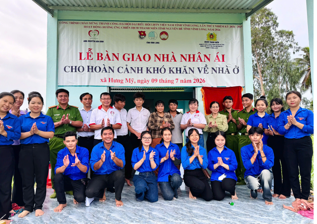 Tuổi trẻ Hưng Mỹ khánh thành “nhà nhân ái”: khi nhiệt huyết kết nối những tấm lòng vàng, thắp sáng tương lai cho trẻ em nghèo