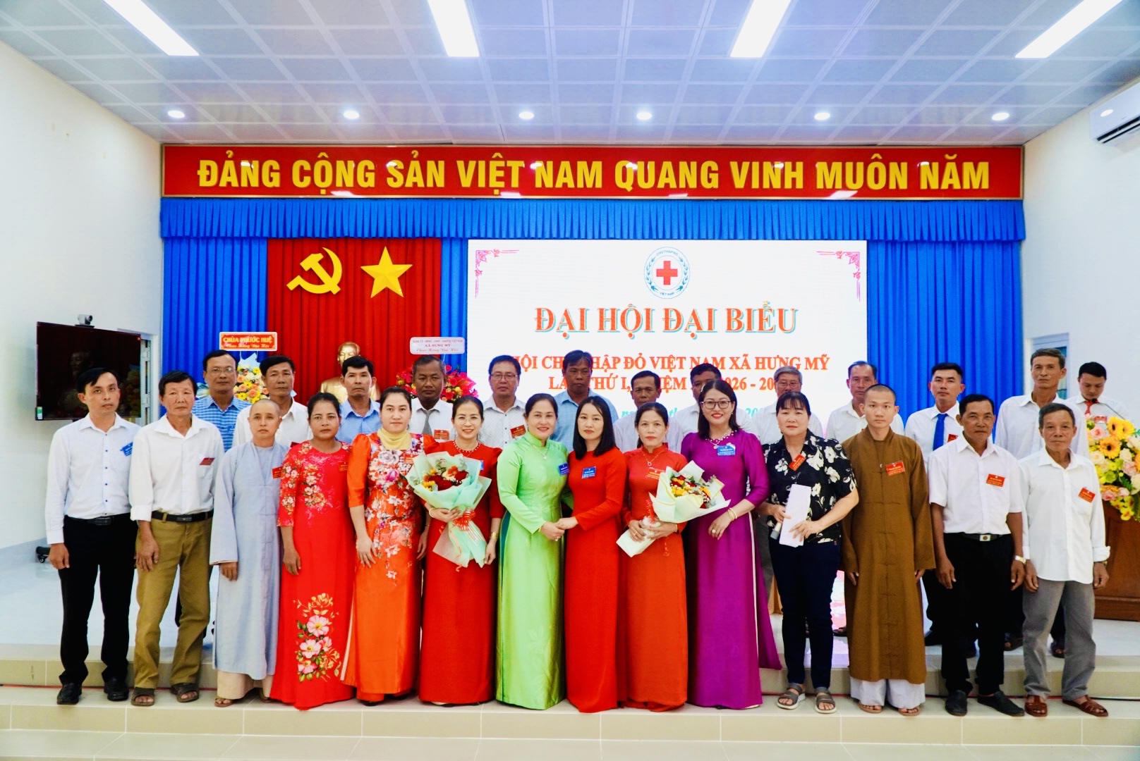 Đại hội đại biểu Hội Chữ Thập đỏ xã Hưng Mỹ lần thứ I, nhiệm kỳ 2026- 2031 thành công tốt đẹp