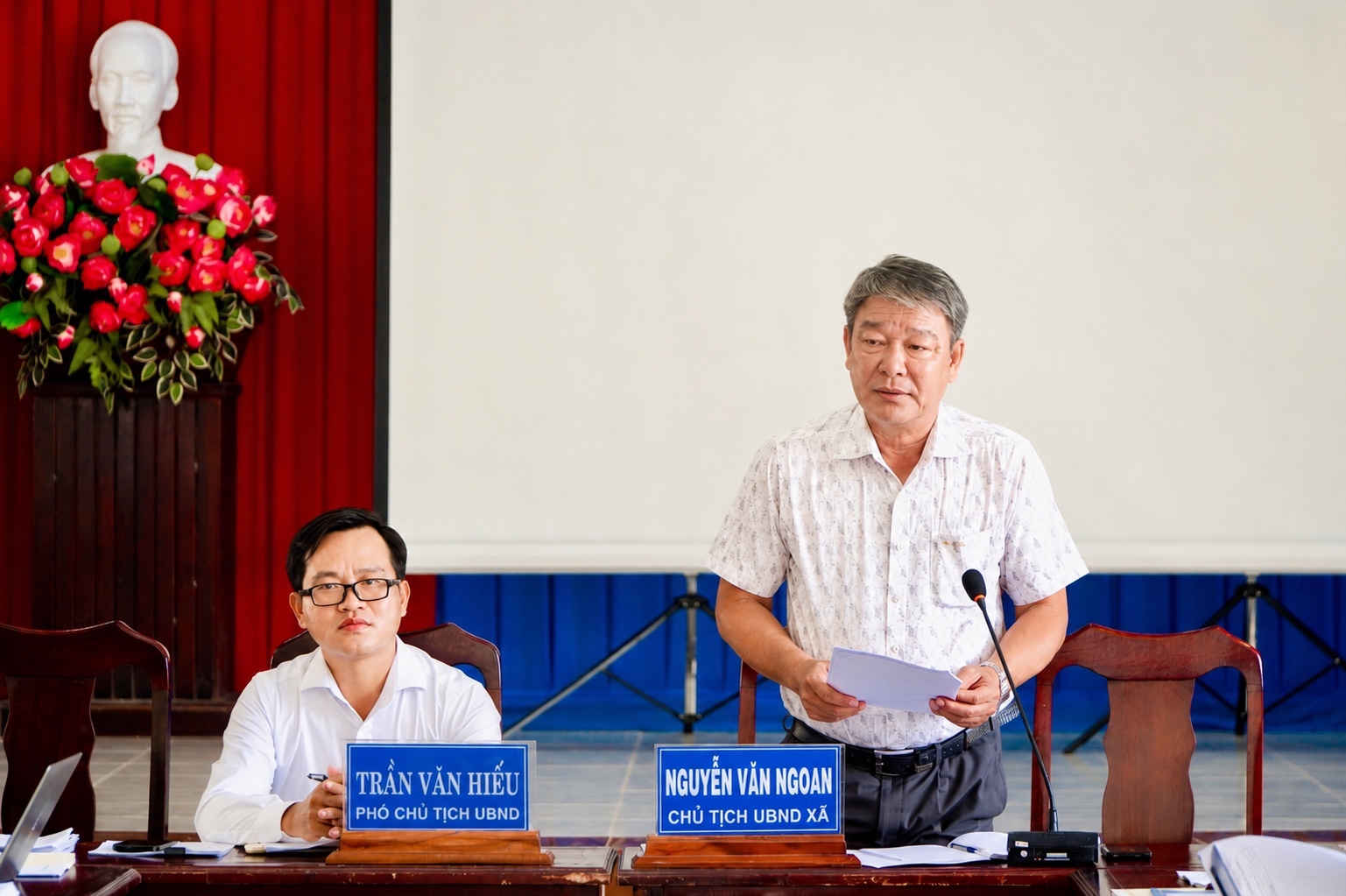 Xã Hưng Mỹ triển khai phương án ứng phó thiên tai, nâng cao hiệu quả công tác phòng thủ dân sự