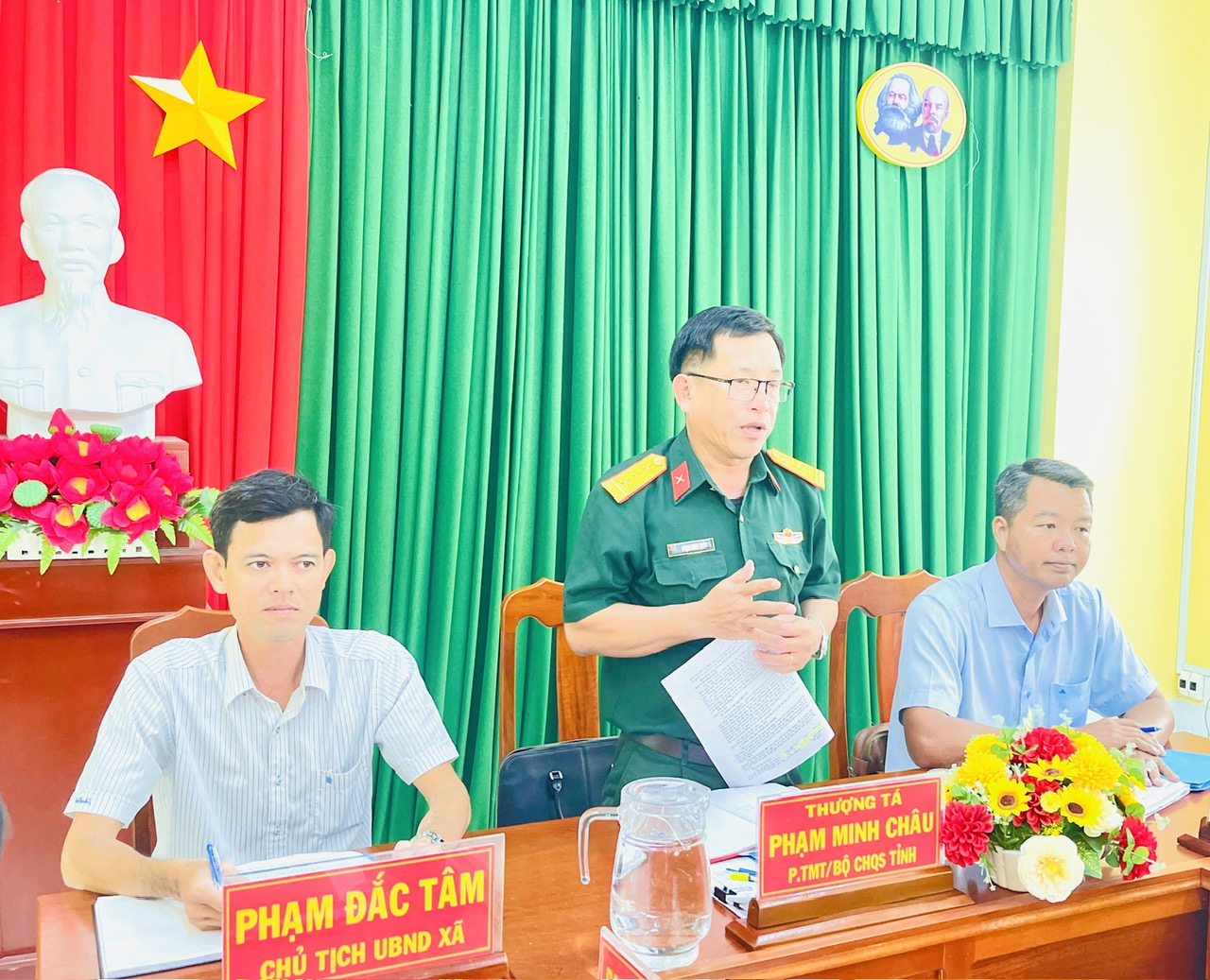 Bộ Chỉ huy Quân sự tỉnh kiểm tra công tác chuẩn bị gọi công dân nhập ngũ tại xã Hưng Mỹ