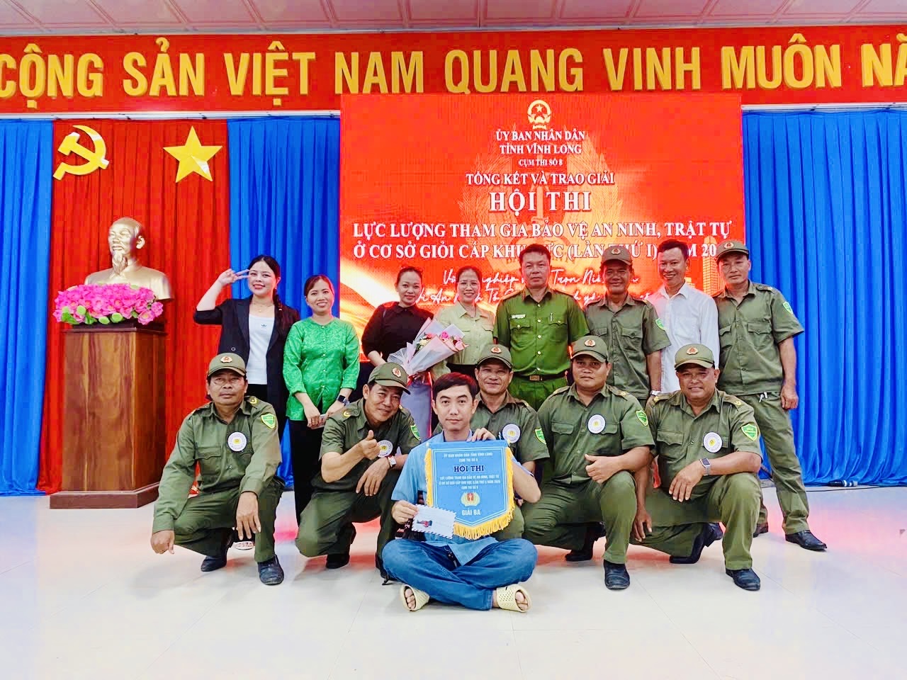 Lực lượng tham gia bảo vệ an ninh, trật tự ở cơ sở xã Hưng Mỹ tham gia Hội thi giỏi lần thứ I 
năm 2026 – Cụm thi số 8
